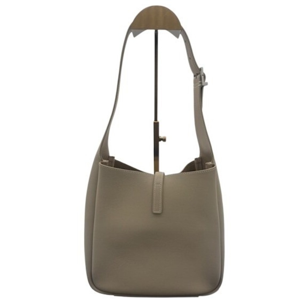 Yves Saint Laurent YSL Smooth Calfskin Small Le 5 A 7 Soft Hobo Bone Bag Purse - Picture 3 of 11